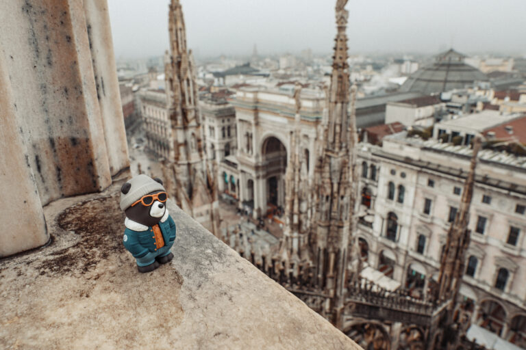 Frank visits Milan's duomo