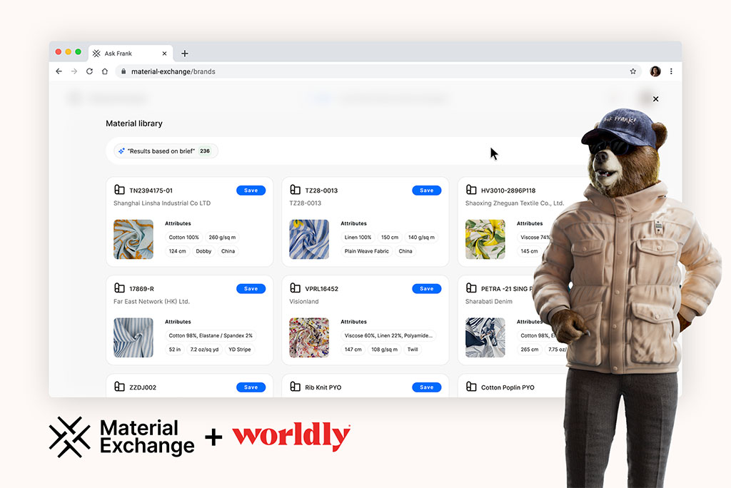 Frank x Worldly sustainability data integration coming soon
